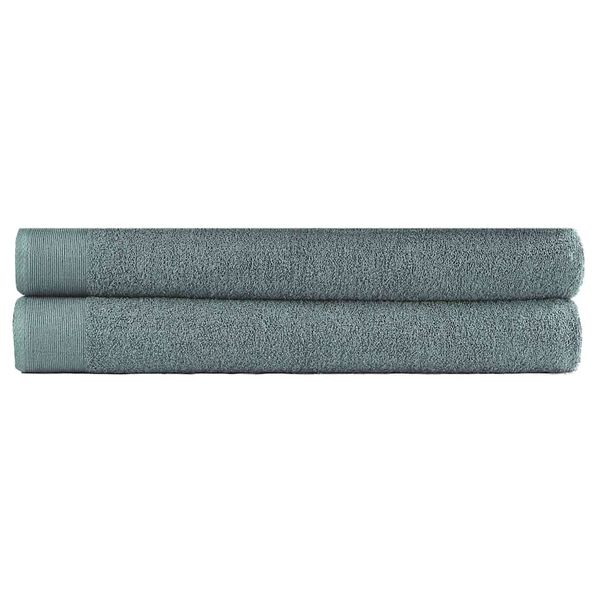 vidaXL Saunové uteráky 2 ks zelené 80x200 cm bavlnené 450 g/m2