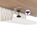 vidaXL Úložný box na káble pod stôl 2 ks Biela 35 x 12 x 13 cm Oceľ