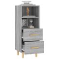 vidaXL Komoda sivý dub sonoma 34,5x34x90 cm spracované drevo