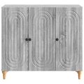 vidaXL Servírovacia skriňa Sivá sonoma 89 x 34,5 x 80 cm