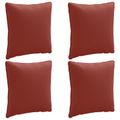 vidaXL 4-dielne vankúše na chrbát PUTTEN 4 pcs 100% polyester Červená