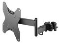 Neomounts FL40-450BL12/Držák displeje/na sloup,tyč 28-50 mm/23-42"/sklopný/3 čepy/VESA 200X200/nosn. 25kg/černý Držák, VESA, na tyc, pro monitor, úhloprícka 23"-42", náklon -15°-10°, otácení 180°, nosnost 25kg, cerný