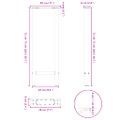 vidaXL Nohy konzolového stolíka biele 2 ks 28 x (72-73) cm oceľové