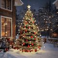 Svetelná sieť na vianočný stromček 210 LED, 210 cm