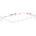 vidaXL Stolová doska 120x60x2,5 cm živý okraj masívne mango
