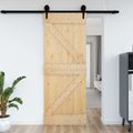 vidaXL Dvere NARVIK 95 x 210 cm Masívne borovicové drevo (neupravené)