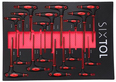 Modul s náradím do dielenského vozíka MECHANIC TOOL TRAY 5, 18 ks SIXTOL