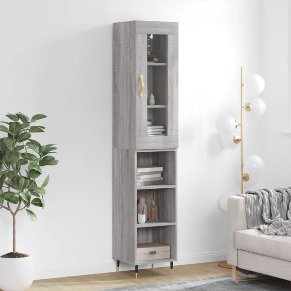vidaXL Vysoká skrinka dub sonoma 34,5x34x180 cm spracované drevo