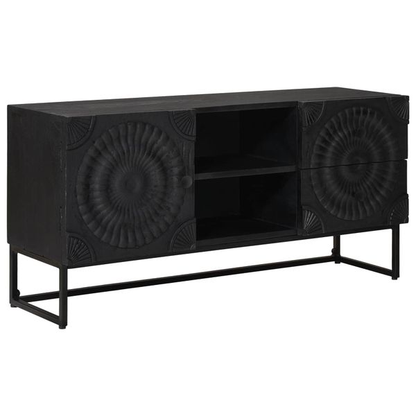 vidaXL TV skrinka so zásuvkou s poličkou Čierny 105 x 30 x 54 cm