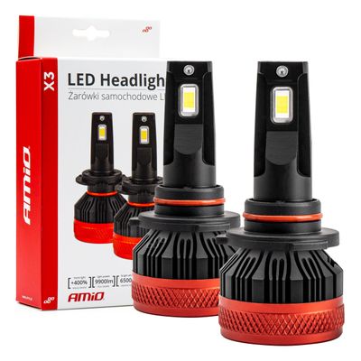 LED žiarovky hlavného svietenia X3 Series HB4 9006 AMiO