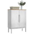 vidaXL Servírovacia skriňa FLORO Biela 70 x 30 x 70,5 cm