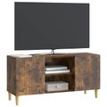 vidaXL TV skrinka 102 x 34,5 x 50 cm Dymový dub Kompozitné drevo