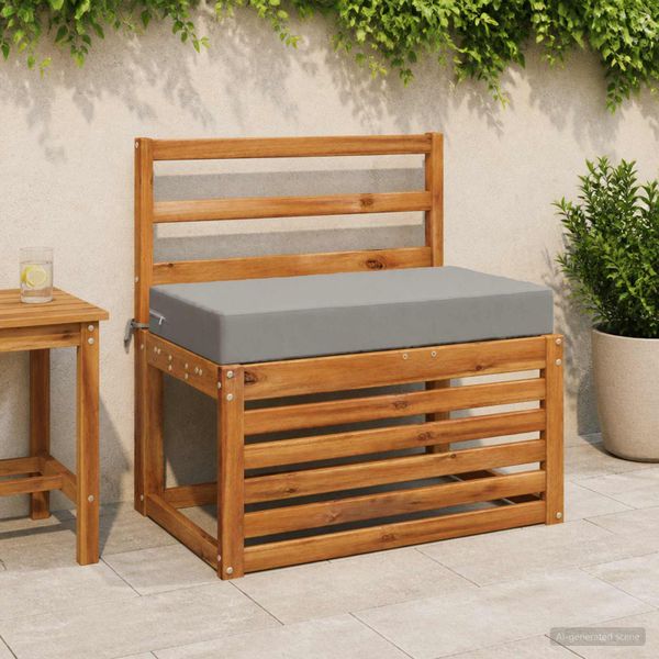 vidaXL Podložka na sedadlo SOEST 100% polyester Sivá 70 x 40 x 10 cm