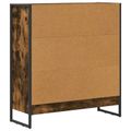 vidaXL Knižnica 80 x 30 x 86,5 cm Kompozitné drevo Dymová dub