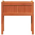 vidaXL Záhr. kvetináč s nohami voskový hnedý 70x31x70 cm mas. borovica