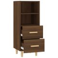 vidaXL Komoda hnedý dub 34,5x34x90 cm spracované drevo