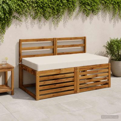 vidaXL Podložka na sedadlo SOEST 100% polyester Biela 120 x 80 x 10 cm