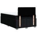 vidaXL Boxspring posteľ s matracom čierna 120x190 cm látka