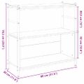 vidaXL Regál na knihy 80 x 30 x 78,5 cm Kompozitné drevo Remeselný dub