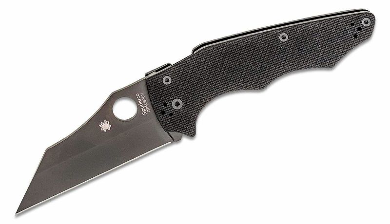 Spyderco C253GPBBK YoJumbo Black taktický vreckový nôž 10 cm, DLC, celočierna, G10
