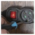 Predlžovací kábel EMOS PC1513 / 3 m / 5 zásuviek / s vypínačom / čierny / PVC / 1 mm2