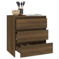 vidaXL Komoda hnedý dub 70x41x75 cm spracované drevo