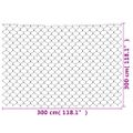 vidaXL Vianočná svetelná sieť biela 3x3 m 306 LED interiér exteriér