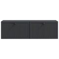 vidaXL Nástenná TV skrinka Čierna 98 x 31 x 30 cm Kompozitné drevo