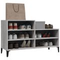 vidaXL Botník sivý dub sonoma 102x36x60 cm spracované drevo