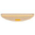 vidaXL Schodové rohože 15 ks 56x17x3 cm strieborné polkruhové