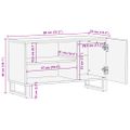 vidaXL TV skrinka 80x34x46 cm akáciový masív