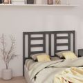 vidaXL Čelo postele sivé 141x4x100 cm masívna borovica