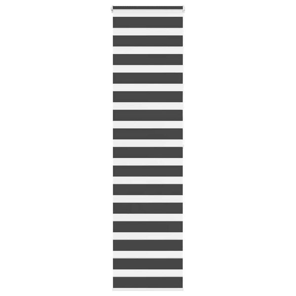 vidaXL Zebra roleta čierna 55x200 cm šírka látky 50,9 cm polyester