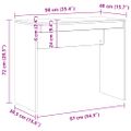 vidaXL Stôl Artisan Dub 90x40x72 cm Konštruktérske drevo
