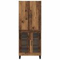 vidaXL Highboard 2 ks Staré drevo 69,5 x 34 x 180 cm
