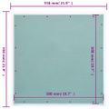vidaXL Prístupový panel s hliníkovým rámom a sadrokartónom 500x500 mm