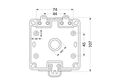 Zásuvka nástěnná datová Famatel TITAN 79285-83 IP66 1xRJ45 CAT-6A