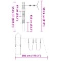 vidaXL Vonkajšia súprava na hranie impregnovaná borovica