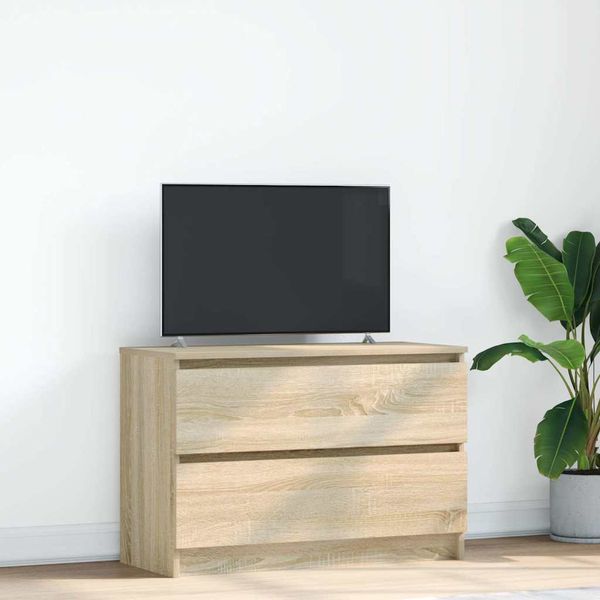 vidaXL TV skrinka dub sonoma 80x35x54 cm spracované drevo