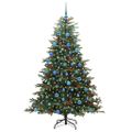 vidaXL Umelý vianočný stromček Zelená 180 cm PVC, kov a plast