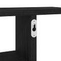 vidaXL Nástenné police 2 ks čierne dub 38x12x38 cm kompozitné drevo