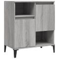 vidaXL Komody 2 ks sivý dub sonoma 60x35x70 cm kompozitné drevo