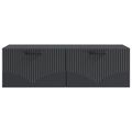 vidaXL Nástenná TV skrinka Čierna 98 x 41 x 30 cm Kompozitné drevo