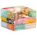 vidaXL Modulárna taburetka, patchwork, látka