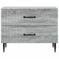 vidaXL Nočný stolík Sivá sonoma 62 x 34,5 x 47,5 cm Kompozitné drevo