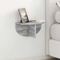 vidaXL Stenná polica 2 ks Sivý Sonoma 38 x 19 x 19 cm Kompozitné drevo
