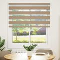 vidaXL Zebrová roleta pieskovo hnedá 120x100 cm šírka látky 115,9 cm polyester