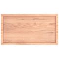 vidaXL Stolová doska svetlohnedá 100x50x(2-6)cm ošetrený masív hrany