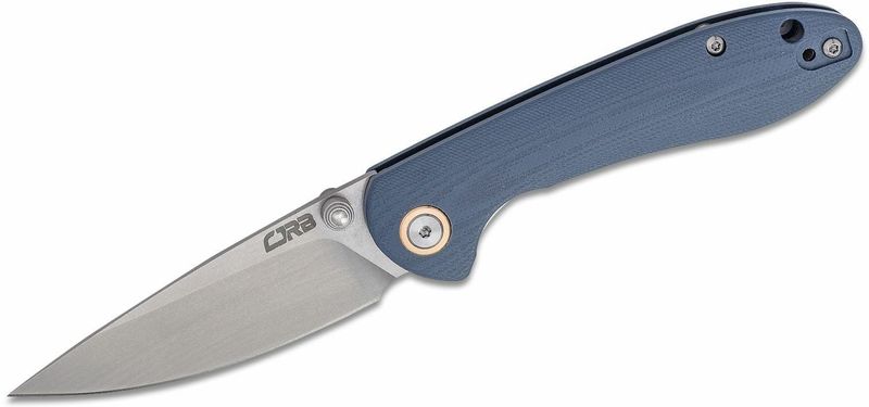 CJRB J1912S-GYC Feldspar Small vreckový nôž 7,6 cm, Stonewash, šedá, G10