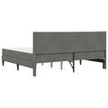 vidaXL Rám postele s matracom Tmavosivá 180 x 200 cm Zamat